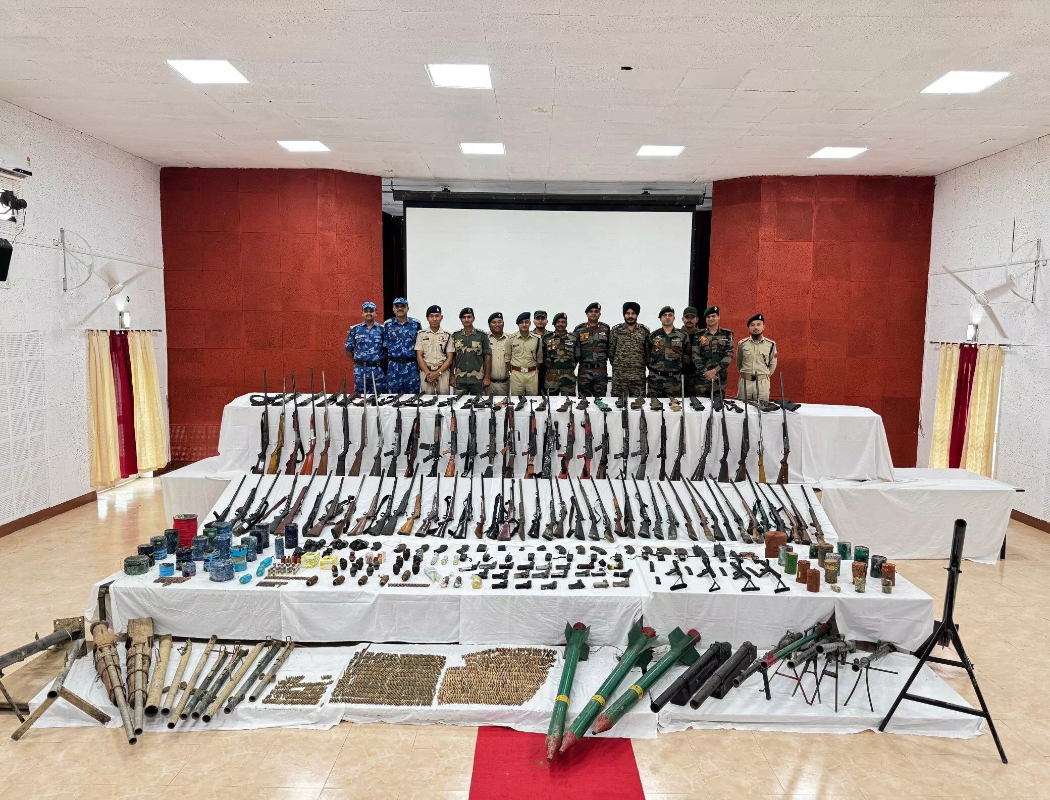 155 Firearms, 1652 Rounds of Ammunition Recovered in Five Hill Districts of Manipur